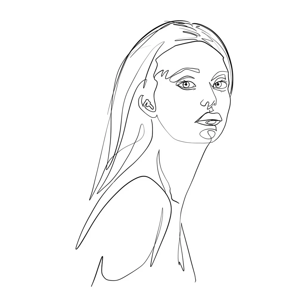 Custom Line Portrait - Picture 3 of 5